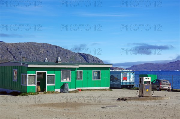 Simple petrol station, Nanortalik, Greenland, Denmark, North America
