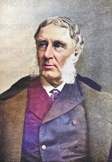 George William Curtis, 1824-92, American author, editor and reformer. From the book The Masterpiece Library of Short Stories, America, Volume 15, Historical, digitally restored reproduction from a 19th century original, Record date not stated