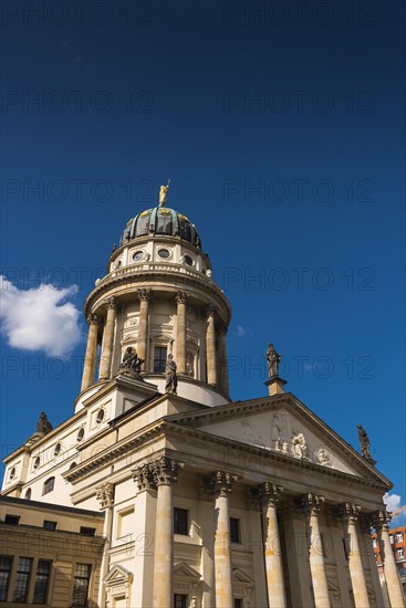 Gendarmenmarkt, German Cathedral, Mitte, columns, building, church, dome, city centre, centre, historical, history, cathedral, Christian, Berlin, Germany, Europe