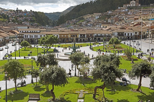 Plaza de Armas in the historic centre of Cusco, Cusco province, Peru, South America