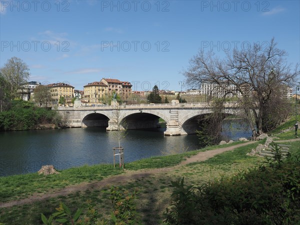 River Po in Turin, Italy, Europe