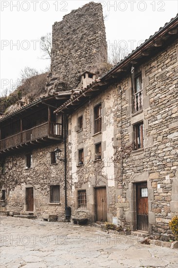 Rupit, one of the best known medieval towns in Catalonia in Spain