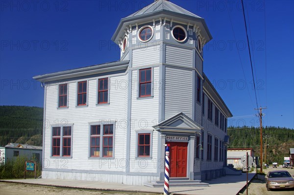 The historic post office from the gold rush era, Gold Rush, Museum, Dawson City, Yukon Territory, Canada, North America