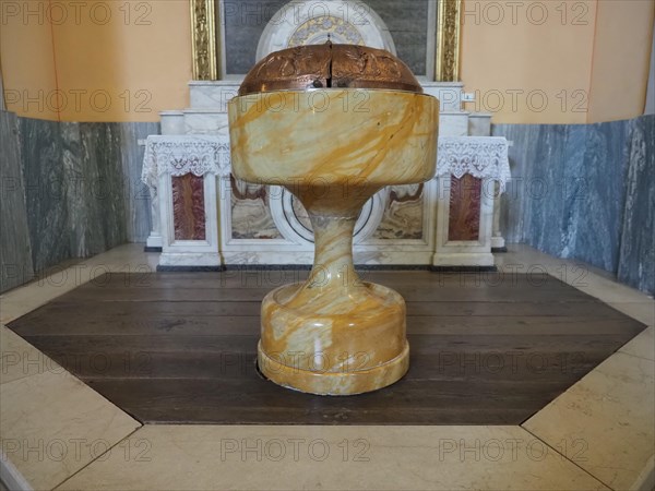 Christian baptismal font