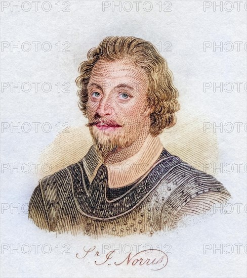 Sir John Norris c. 1670, 1749, British admiral. From the book Crabb's Historical Dictionary, published 1825, Historical, digitally restored reproduction from a 19th century original, Record date not stated