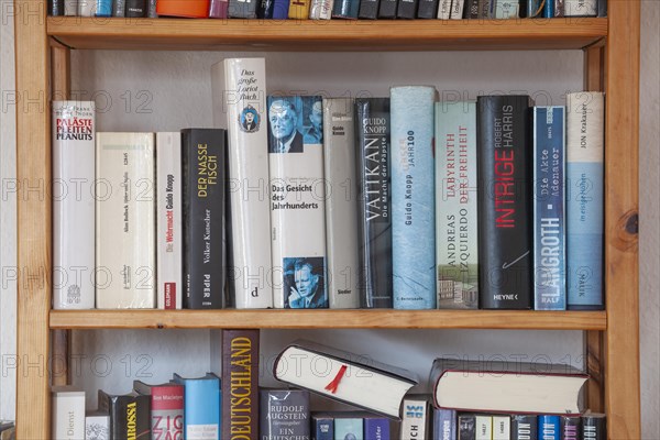 Bookshelf with books, Germany, Europe