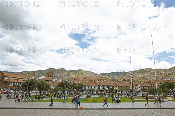 Plaza de Armas in the historic centre of Cusco, Cusco province, Peru, South America