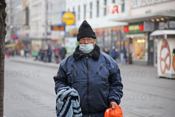 Mannheim, December 2020: Homeless in times of corona. The coronavirus pandemic is exacerbating the situation of homeless people in the country