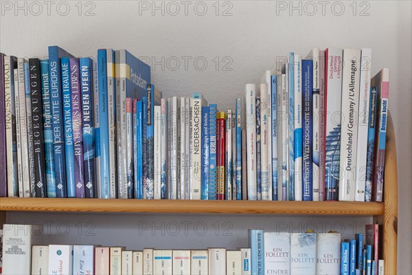 Bookshelf with books, Germany, Europe