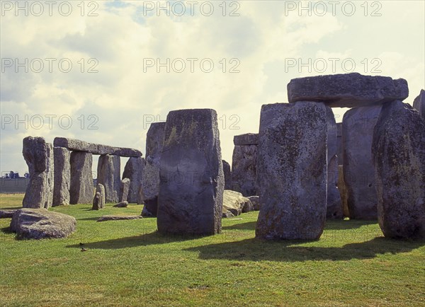 Stonehenge monument at Salisbury, England, UK, Europe. Scanned 6x6 slide
