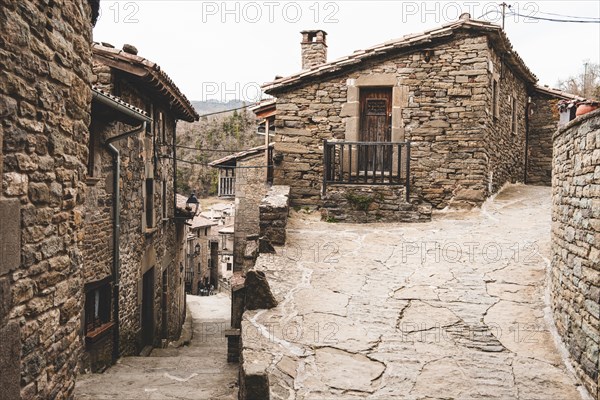 Rupit, one of the best known medieval towns in Catalonia in Spain