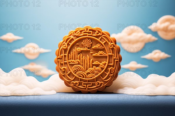 Chinese mooncake. KI generiert, generiert AI generated