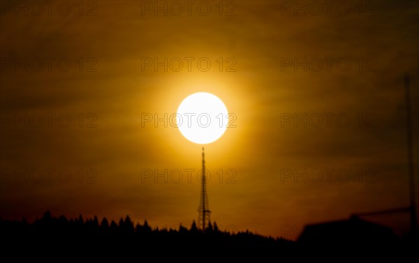 Sunrise, transmitter, pinzgau, rundfunk, morgenrot