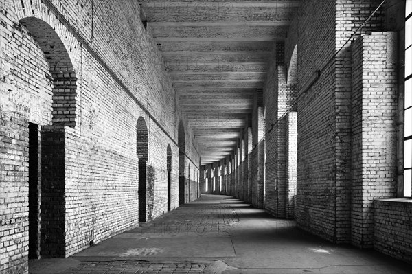 Unfinished colonnade of the Nazi Congress Hall, 1943, Documentation Centre Nazi Party Rally Grounds, Bayernstrasse 110, Nuremberg, Middle Franconia, Bavaria, Germany, Europe