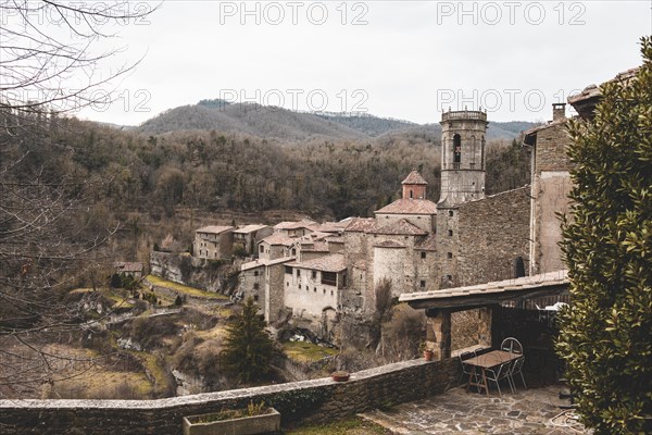 Rupit, one of the best known medieval towns in Catalonia in Spain