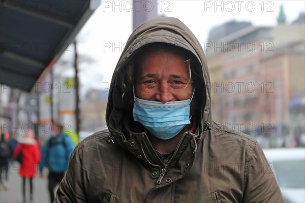 Mannheim, December 2020: Homeless in times of corona. The coronavirus pandemic is exacerbating the situation of homeless people in the country