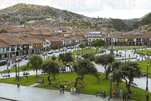 Plaza de Armas in the historic centre of Cusco, Cusco province, Peru, South America