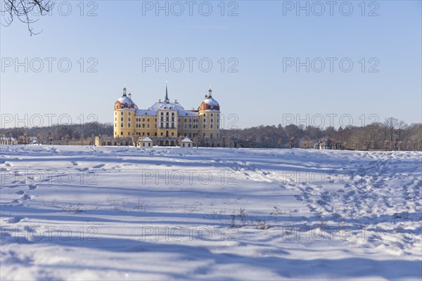 Baroque Moritzburg Hunting Lodge, Moritzburg, Saxony, Germany, Europe