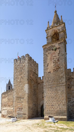 Historic ruined castle at Mourao, Alentejo Central, Evora district, Portugal, southern Europe, Europe