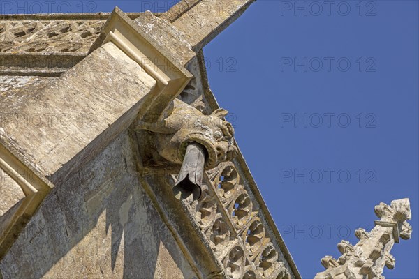 Church of Saint Lawrence, Lechlade, Gloucestershire, England, UK gargoyle architectural detail