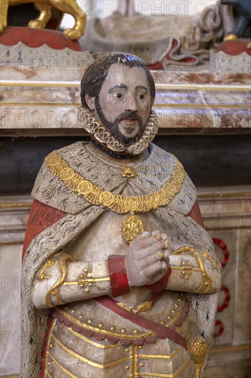 Tomb of Henry Howard, Earl of Surrey, died 1547, Framlingham church, Suffolk, England, UK