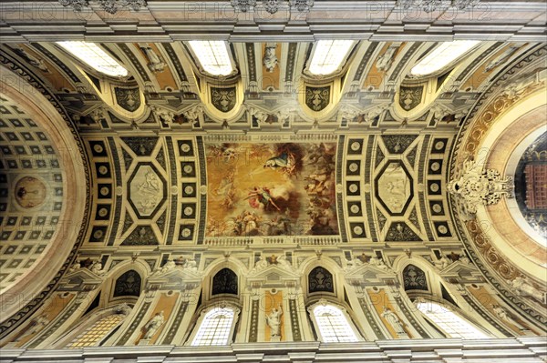 Interior view, Igreja da Encarnacao, Church of the Incarnation, built in 1708, Lisbon, Lisboa, Portugal, Europe