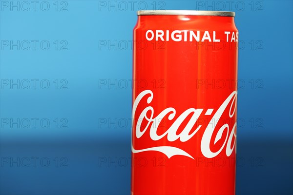 Close-up of a Coca-Cola can