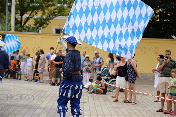 Fanfare band at the Speyer pretzel festival