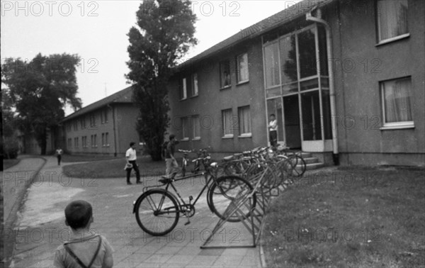 DEU, Germany, Dortmund: Personalities from politics, business and culture from the years 1965-71, Unna-Massen. Long-stay centre for migrants ca. 1965, Europe