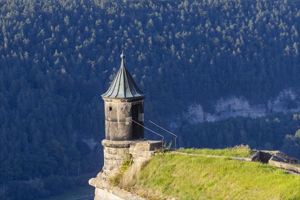 Koenigstein Fortress in Saxon Switzerland, Koenigstein, Saxony, Germany, Europe