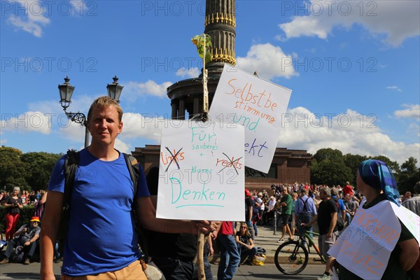 Major demonstration Berlin invites Europe - Festival for peace and freedom Berlin 29 August 2020