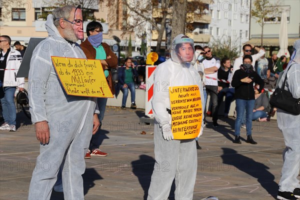 Speyer: Corona protests against the federal government's measures. The protests were organised by the Querdenken 6232 Speyer initiative