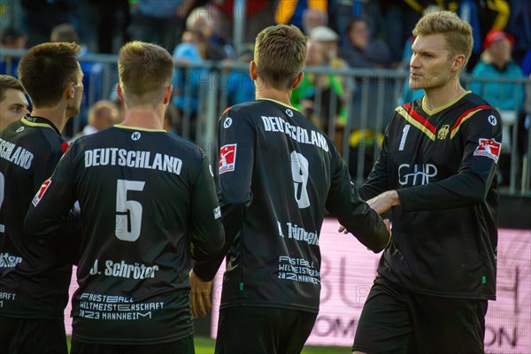 Fistball World Championship from 22 July to 29 July 2023 in Mannheim: Germany won the quarter-final match against Chile 3:0 sets to advance to the semi-finals