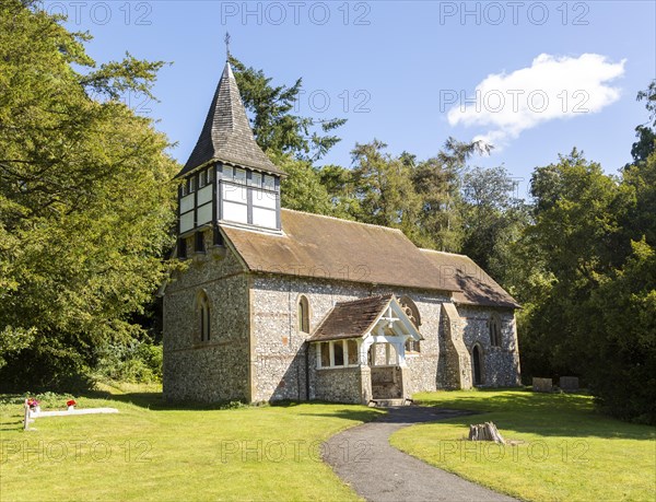 Village parish church of Saint Peter, Linkenholt, Hampshire, England, UK