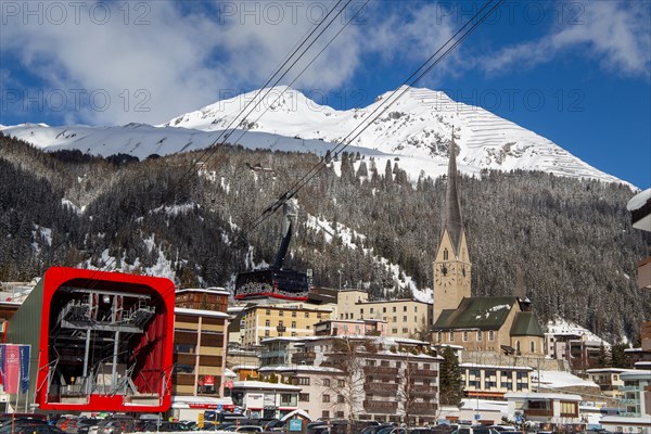 Jakobshorn cable car, Davos Switzerland