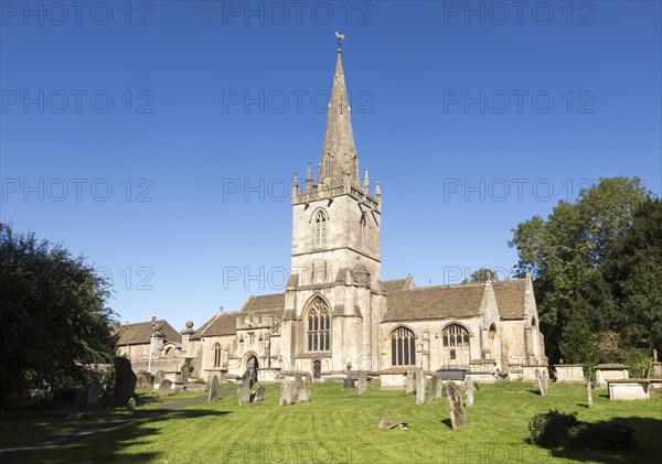 Graveyard of Church of Saint Bartholomew, Corsham, Wiltshire, England, UK