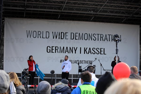 Large demonstration by critics of the corona measures in Kassel: Protests took place simultaneously in many countries under the motto World Wide Demonstration for Freedom, Peace and Human Rights