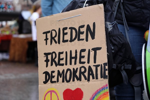 Strasbourg, France: Large demonstration for freedom against the corona measures and the vaccination pressure in France, Germany and other parts of Europe. The demonstration was organised by the peace initiative Europeansunited