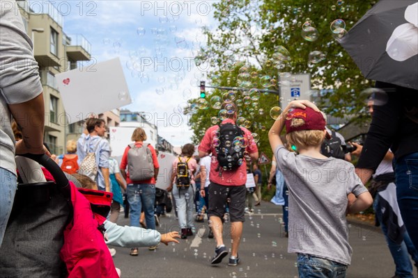 Lateral thinking demo in Darmstadt, Hesse: The demonstration was directed against the corona measures of the past two years as well as future restrictions such as the reintroduction of compulsory masks. There were also calls for a stop to arms deliveries to Ukraine