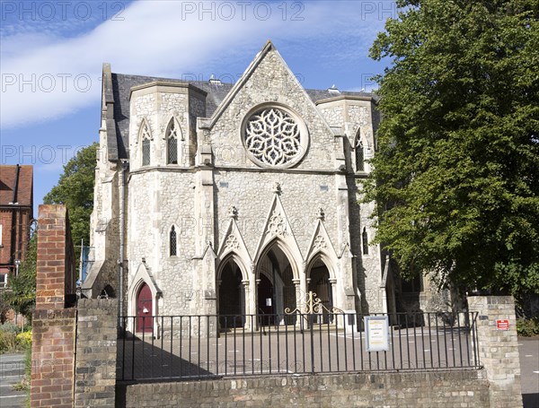 Christ Church Tacket Street, Ipswich, Suffolk, England, UK 1857, architect Frederick J. Barnes Gothic Revival style