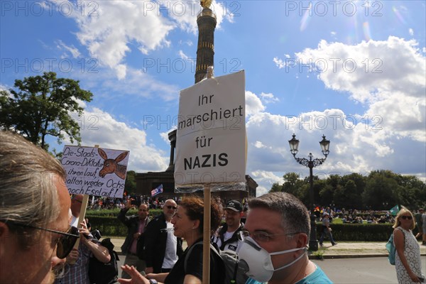 Major demonstration Berlin invites Europe - Festival for peace and freedom Berlin 29 August 2020