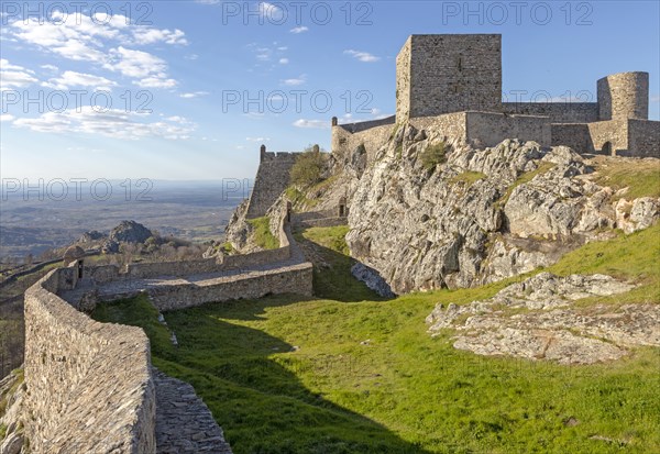 Historic castle medieval village of Marvao, Portalegre district, Alto Alentejo, Portugal, Southern Europe, Europe