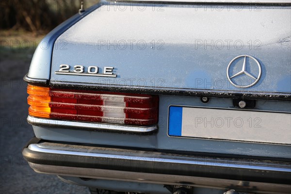 Close-up of a Mercedes from the legendary W-123 series