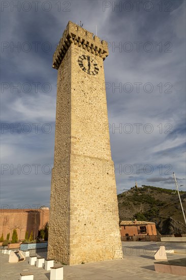 Tower of Mangana, Torre Mangana, on site of Moorish city, Cuenca, Castille La Mancha, Spain, Europe