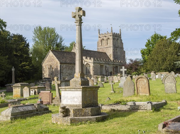 Church of Saint Martin and graveyard, Bremhill, Wiltshire, England, UK