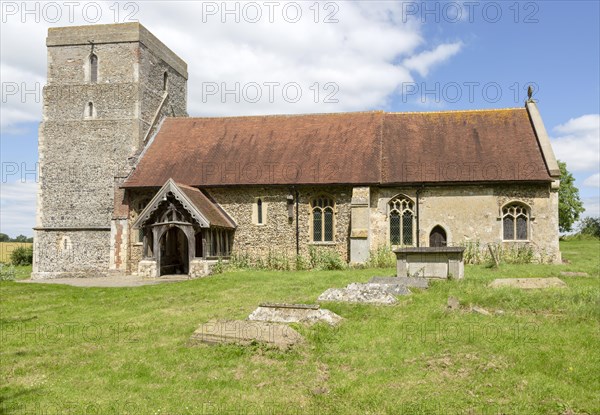 Village parish church of Saint Catherine, Ringshall, Suffolk, England, UK