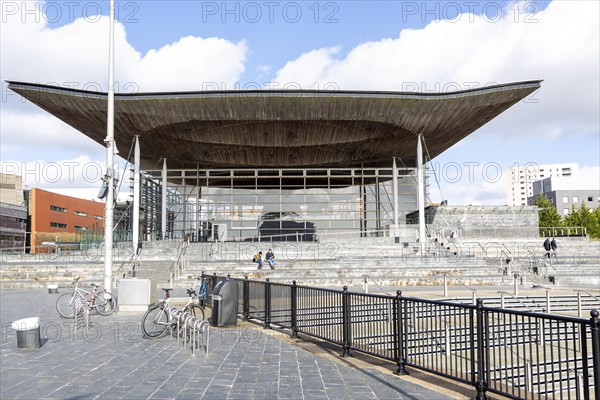 Welsh government senate building Cardiff, South Wales, UK Senedd, National Assembly for Wales 2005 Richard Rogers Partnership