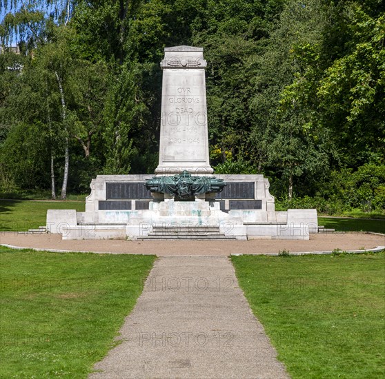 War memorial cenotaph in Christchurch Park, Ipswich, Suffolk, England, UK