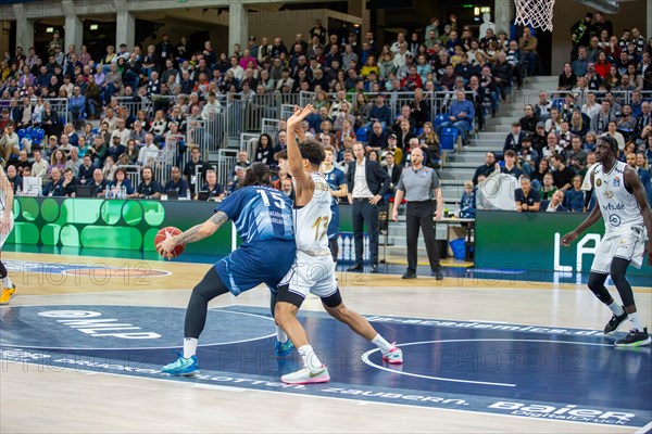 09.02.2024, easy Credit BBL, German Basketball League, Matchday 20) : Game scene MLP Academics Heidelberg against Basketball Lions Braunschweig (final score 76:94)