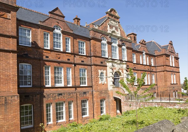 Red brick Victorian nineteenth century Technical College building, Swindon, Wiltshire, England, UK